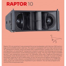 4-ACOUSTIC RAPTOR 210A POWERED LINE ARRAY