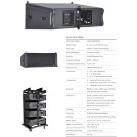 4-ACOUSTIC RAPTOR 210A POWERED LINE ARRAY