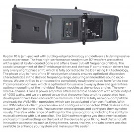 4-ACOUSTIC RAPTOR 210A POWERED LINE ARRAY