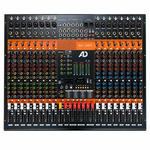 AD 16BT Professional 16-Channel USB Bluetooth Audio Mixer AD 16BT Professional 16-Channel USB Bluetooth Audio Mixer