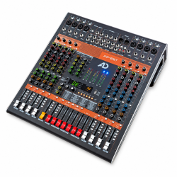 AD 8BT Professional 8-Channel USB Bluetooth Audio Mixer