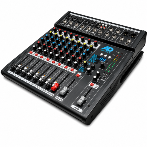 AD Signature 12 Professional Analog Mixer with USB Recording & Digital Effects