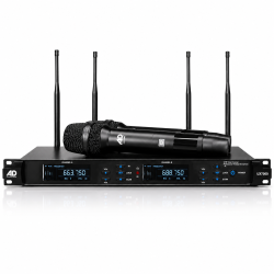AD UX-7000 Professional Dual UHF Wireless Microphone System