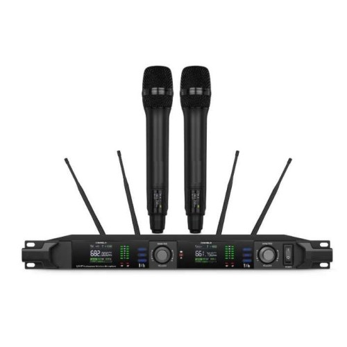 AD UX-9000 Professional Dual UHF True Diversity Wireless Microphone System