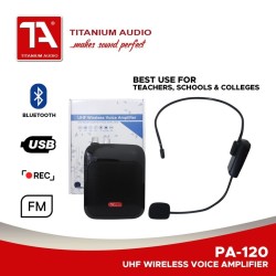 TITANIUM AUDIO TA-120 WAIST SPEAKER WITH WIRELESS HEADWORN MIC TITANIUM AUDIO TA-120 WAIST SPEAKER WITH WIRELESS HEADWORN MIC
