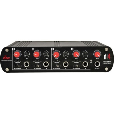 DBX DI4 Active 4 Channel Direct Box with Line Mixer
