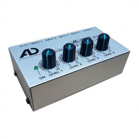 AD 4 CHANNELS LINE AUDIO MIXER