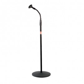 Titanium Audio Microphone Stand Goose neck round base 