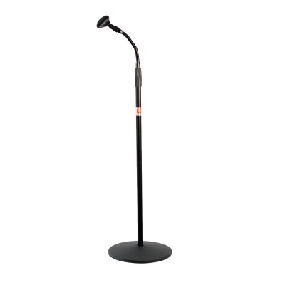 Titanium Audio Microphone Stand Goose neck round base 