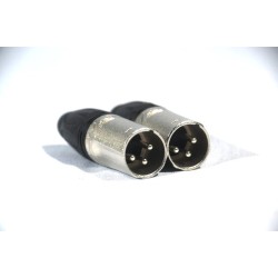 T3 XLR MALE SILVER